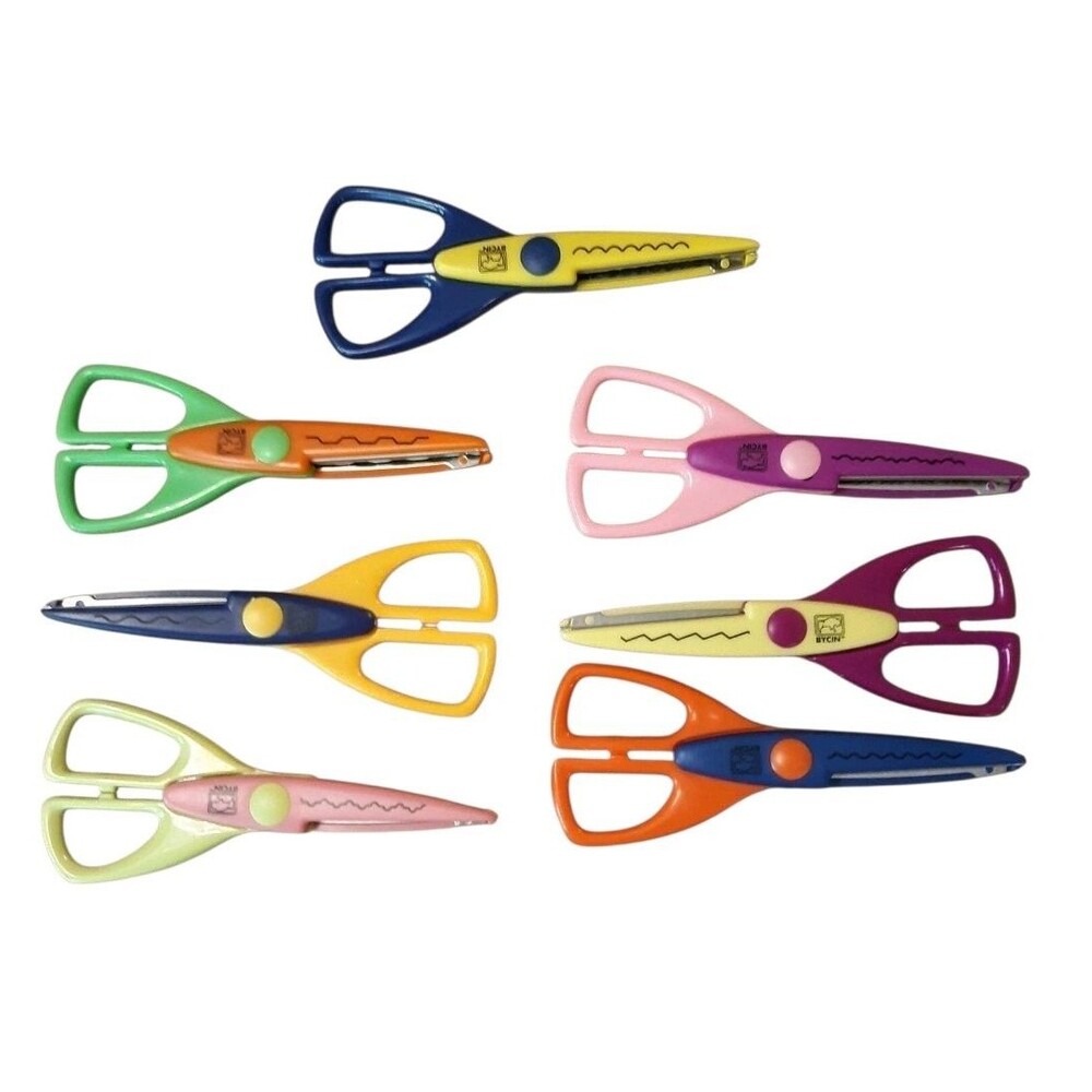 Bycin Craft Paper Shapers Craft Scissors Lot of 7